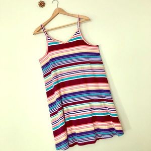 Arizona Med multi-color striped Med dress